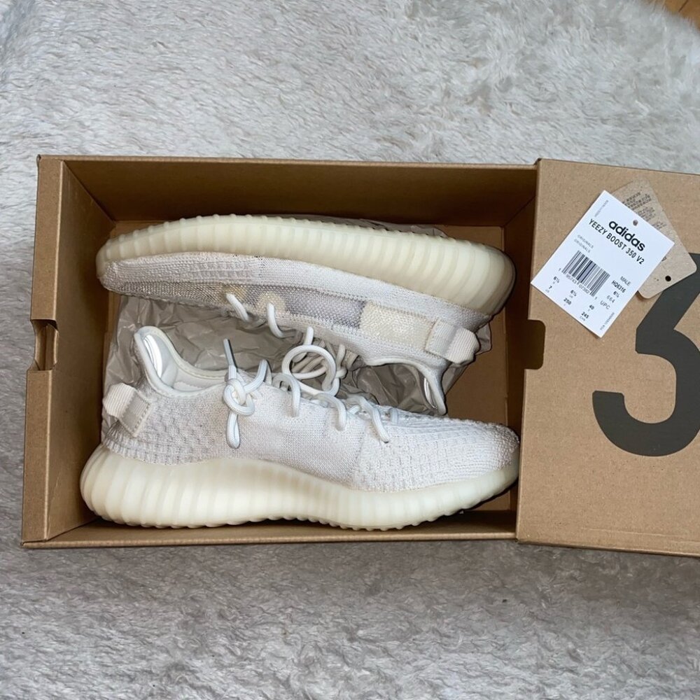 Yeezy Boost 350 V2 Bone 6.5 White Cream Ivory In Box Tag Sneakers Shoes